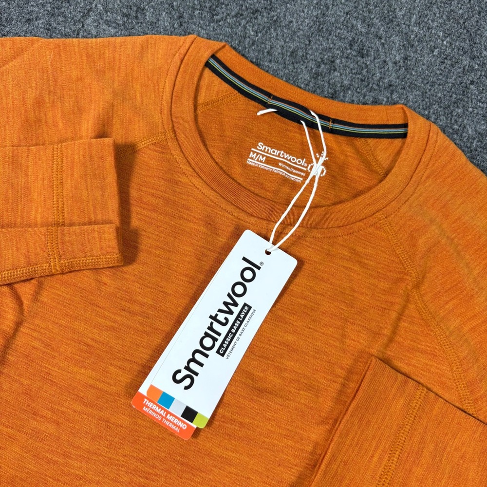 Smartwool Merino 250 Base Layer Crew Marmalade Heather Orange SW016369 Hiking